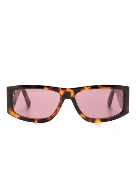 GCDS GD0037 rectangular-frame sunglasses Brown GD0037