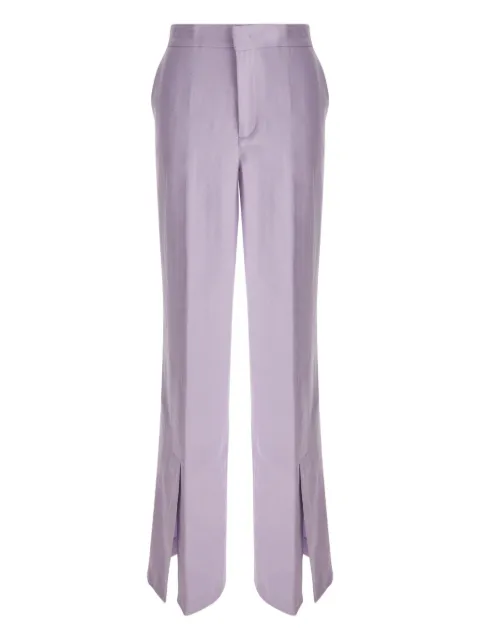 TWINSET split-hem pants Purple 241TP2562