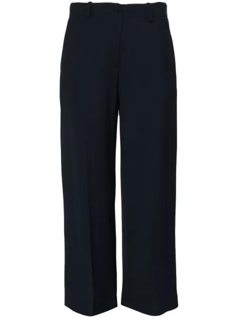 Erika Cavallini straight-leg cropped trousers Blue P4SR03