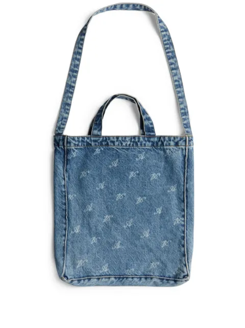 Axel Arigato dune script denim tote bag Blue X2265001
