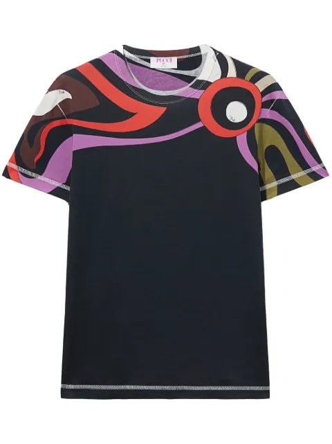 PUCCI Marmo-print cotton T-shirt Black 4HTP774H983