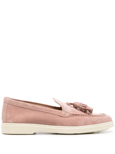 Santoni tassel-detail suede loafers Pink WUYA58744TISNPYL