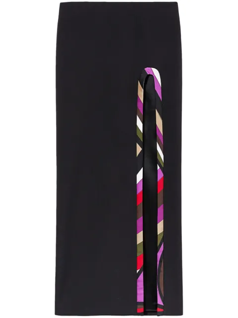 PUCCI Iride-trim maxi skirt Black 4HRW554H636