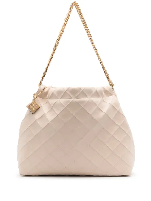Tory Burch Fleming Soft drawstring tote bag Neutrals 154572