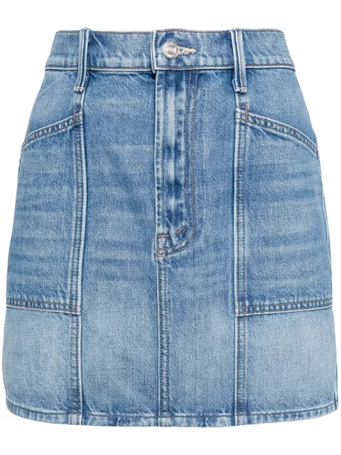 MOTHER Lineup high-rise mini skirt Blue 905211085