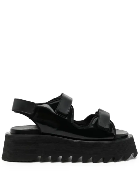 Junya Watanabe lugged flatform sandals Black JMK1050011A