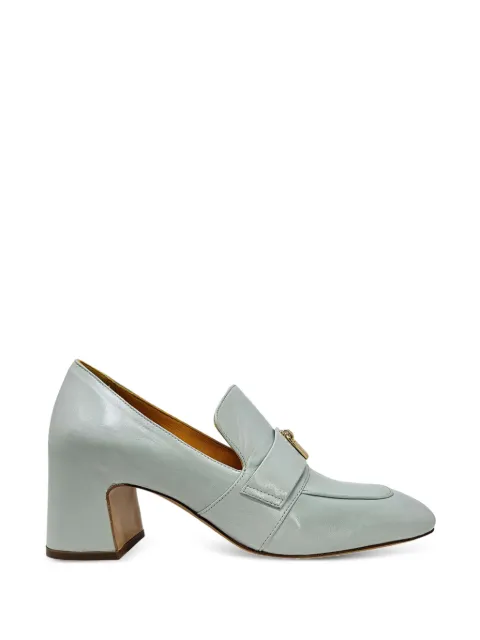 Madison Maison lock-detail heeled loafers Blue MD202