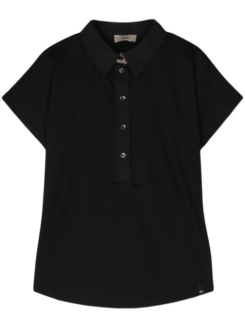 Herno cotton polo shirt Black JPL00110D52063