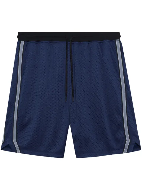 John Elliott stripe-detail mesh shorts Blue C66M2344A