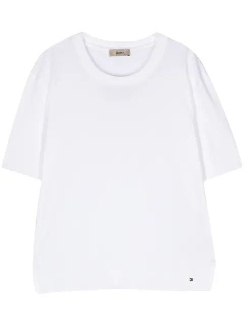 Herno fine-knit short-sleeved jumper White JG000223D52056