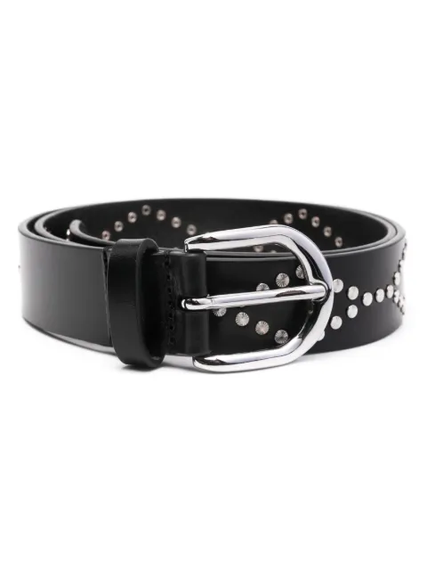 ISABEL MARANT Liliana studded leather belt Black CE227BFAB3A02A