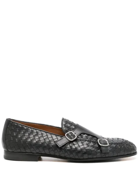 Doucal's interwoven Monk shoes Blue DU3154PANNUF195NB00