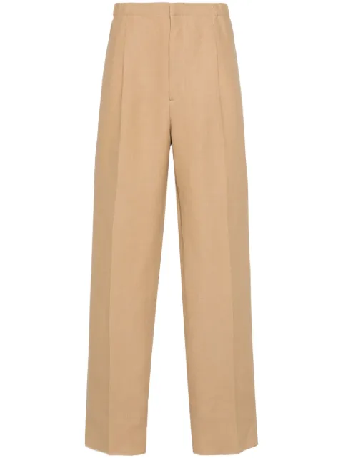 FENDI canvas straight-leg trousers Neutrals FB0979AR96
