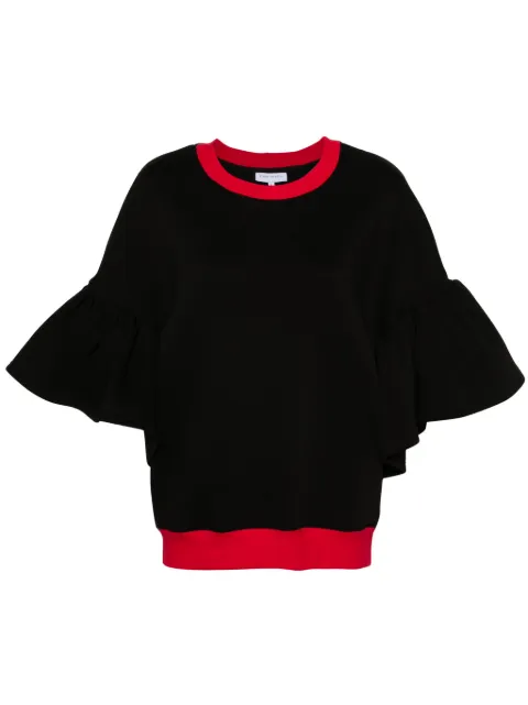 Ioana Ciolacu Pepper contrasting-trim sweatshirt Black ID24SW09