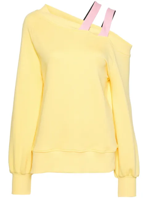 Ioana Ciolacu Sonia cold-shoulder sweatshirt Yellow ID24SW06