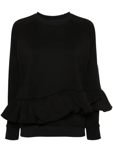 Ioana Ciolacu Liquorice peplum sweatshirt Black ID24SW05