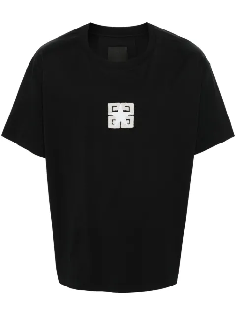 Givenchy 4G-motif cotton T-shirt Black BM71JB3YLZ