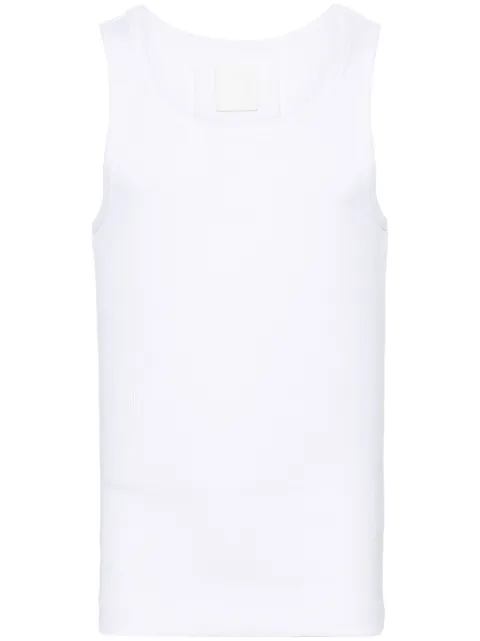Givenchy ribbed tank top White BM71KY3YLE