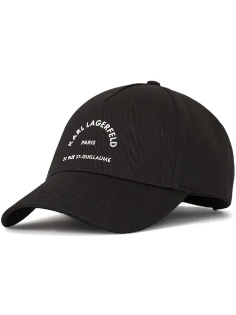 Karl Lagerfeld Rue St-Guillaume baseball cap Black A1W33201999