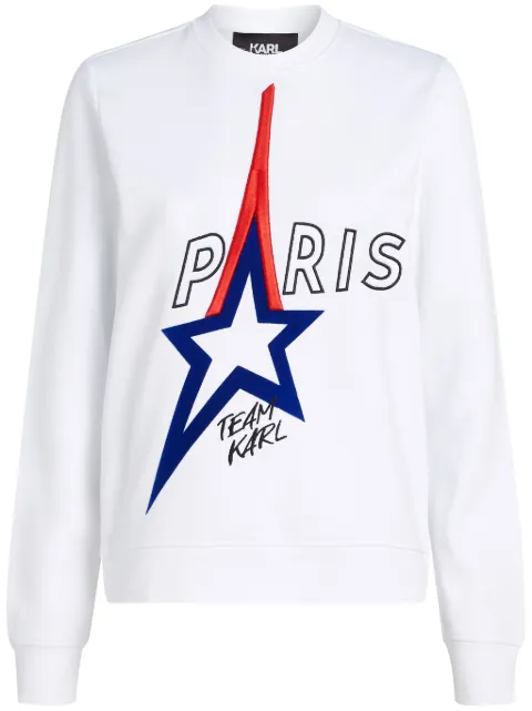 Karl Lagerfeld Paris organic-cotton sweatshirt White 245W1830100