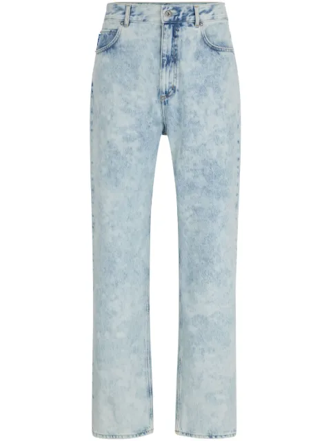 HUGO acid-wash straight-leg jeans Blue 50511895