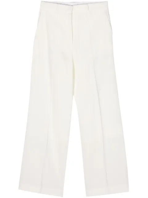 Lanvin mid-rise straight-leg trousers White RWTR00105874P24