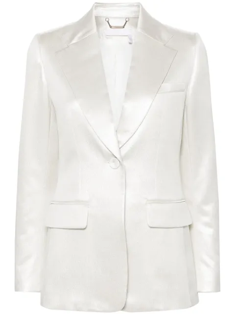 Chloé single-breasted blazer Silver CHC24UVE12007