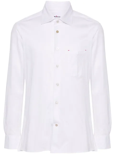 Kiton jersey cotton shirt White UMCNERK06R491203V