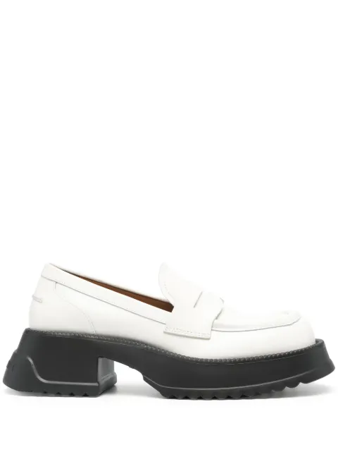 Marni two-tone leather loafers White MOMS005104