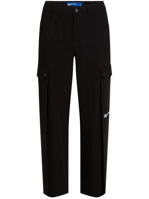 Karl Lagerfeld Jeans wide-leg cargo trousers Black 245J1002101