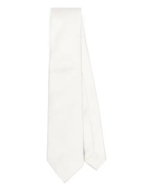 Dolce & Gabbana DG logo silk tie White GT147EG0UBU
