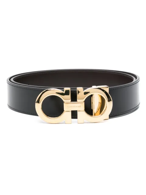 Ferragamo reversible and adjustable Gancini belt Black 586940