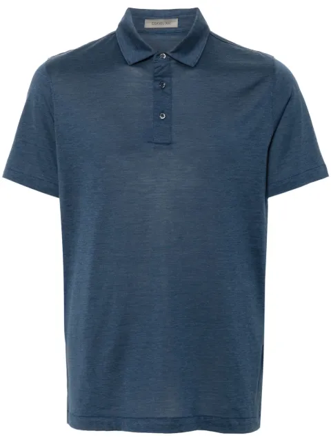 Corneliani lightweight-jersey polo shirt Blue 93G5529325023