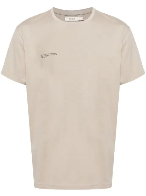 Pangaia logo-print organic-cotton T-shirt Neutrals 10000287