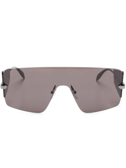 Alexander McQueen Eyewear oversize shield-frame sunglasses Black AM0460S
