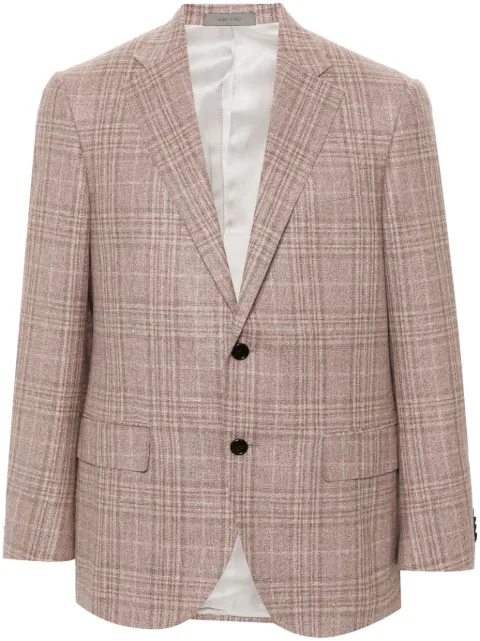 Corneliani check-pattern blazer Pink 9362689316215