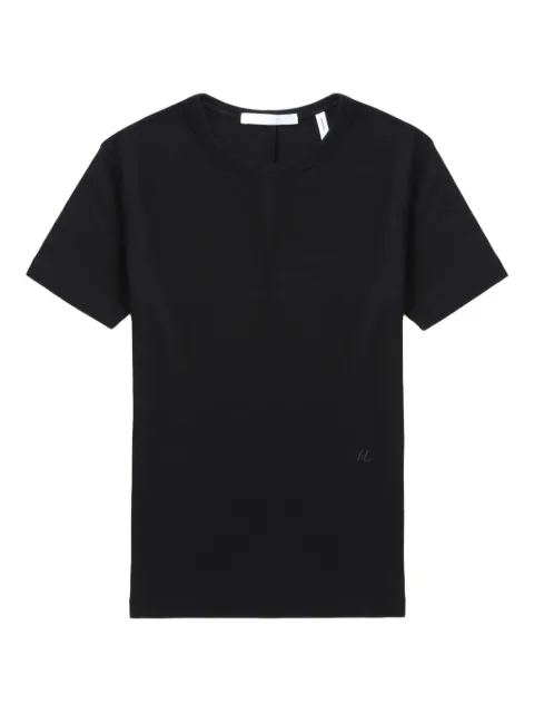 Helmut Lang Shrunken ribbed-knit top Black O01HW515