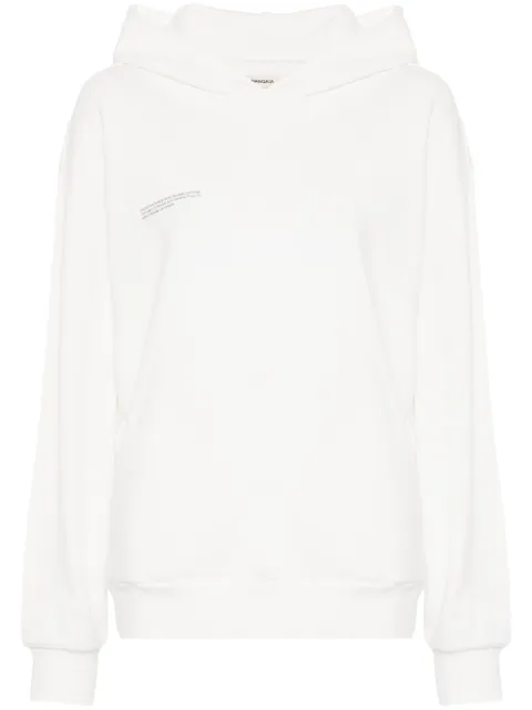 Pangaia logo-print cotton hoodie White 10000180W