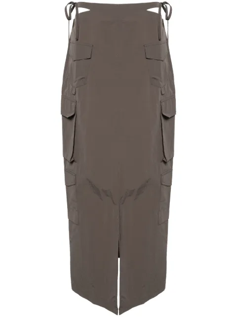 Daily Paper Zora cut-out cargo skirt Grey 2411108