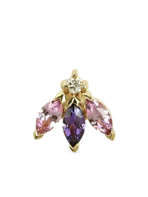 Lark & Berry 14kt yellow gold Blossom sapphire earring Gold LBP2107