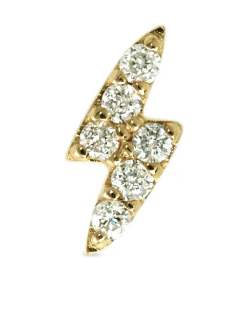 Lark & Berry 14kt yellow gold Lightning Strike diamond stud earring Gold LBP22014R