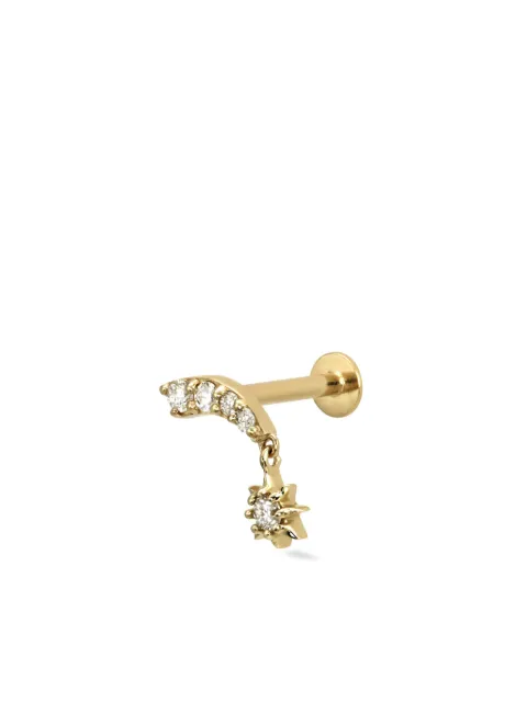 Lark & Berry 14kt yellow gold Starburst diamond stud earring Gold LBP22012R