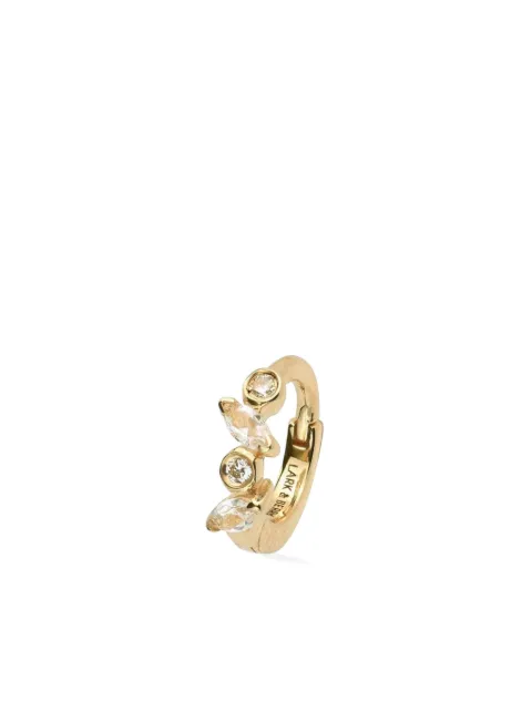 Lark & Berry 14kt yellow gold small Veto diamond and sapphire hoop earring Gold LBDJ0856