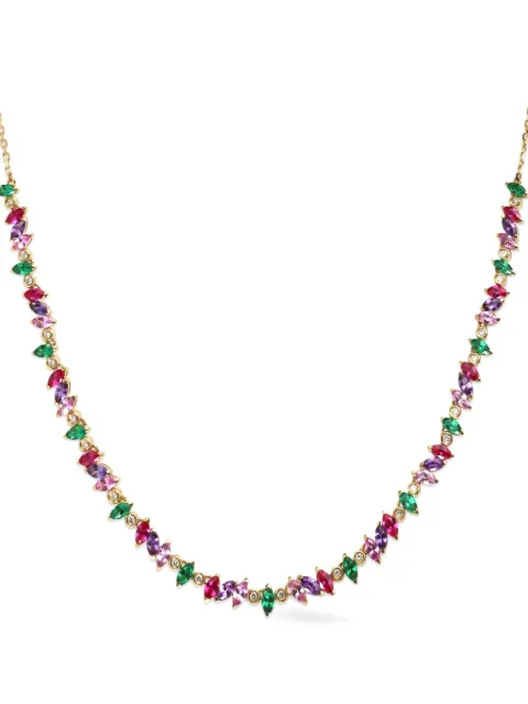 Lark & Berry 14kt gold Veto sapphire necklace Gold LB1905