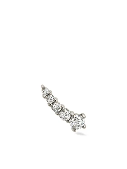 Lark & Berry 14kt white gold Shooting Star diamond stud earring Silver LBP22017R
