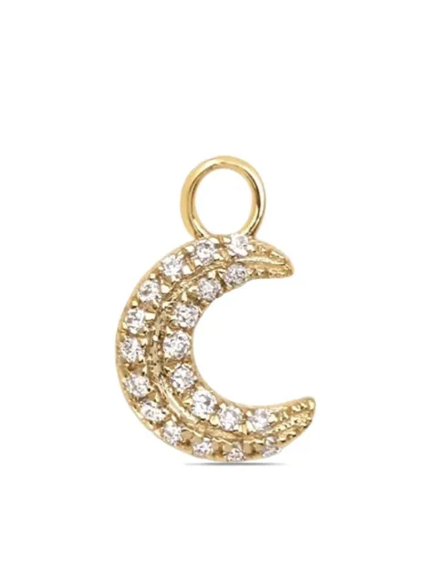 Lark & Berry 9kt yellow gold Marvelous Moon diamond charm Gold LBC038