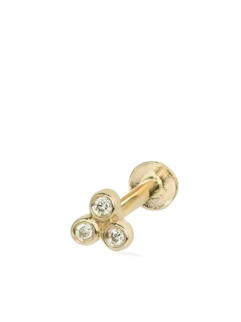 Lark & Berry 14kt yellow gold Trio diamond earring Gold LBDJ075