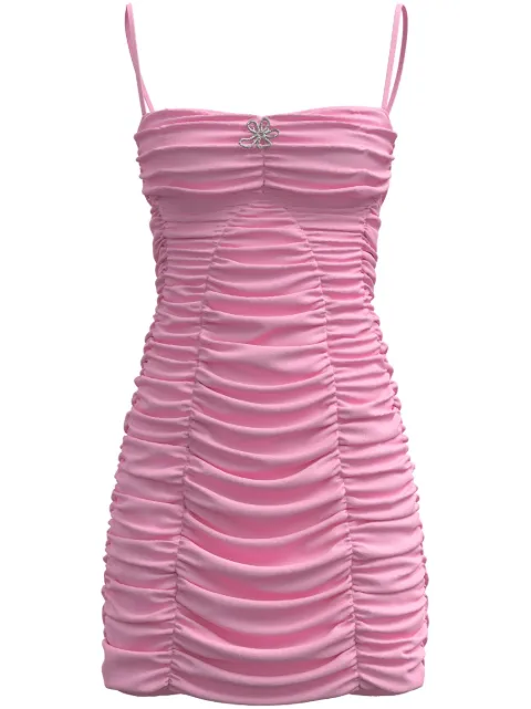 Maccapani Elena ruched minidress Pink 24EM2M0H160