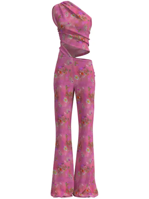 Maccapani Glam Sere floral-print jumpsuit Pink 24EM2M0H120