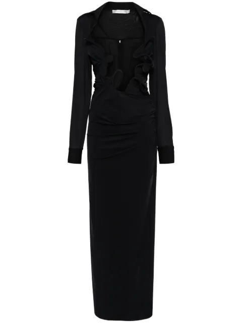 Christopher Esber Venus plunging maxi dress Black 23023503BLACK